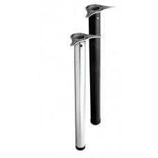 Нога - труба D60/710 мм металл черная (109155)