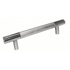 Ручка-рейлинг HZ, круглая (алюминий+хром), 128 мм (116563)